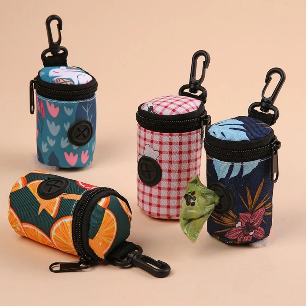 Hangable Dog Poop Bag Dispenser Zipper Dogs Walking Accessor
