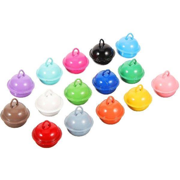 50 Pcs DIY Color Bell Bells Pendant Miniature Wrought Iron