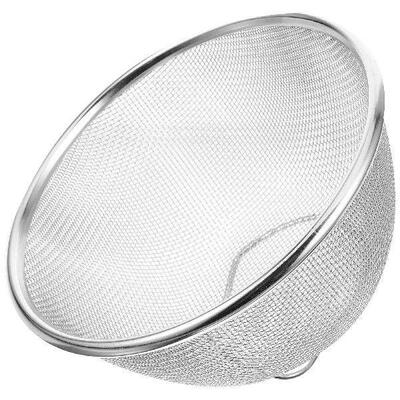 Thickened Stainless Steel Sink Drain Basket Rice Sieve Wash