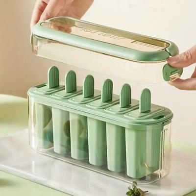 1 Set Ice Pop Maker Popsicle Mold (6 Molds )-Easy Homemade P
