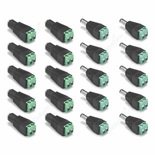 3-100pcs Female Male DC Connectors 5.5mm*2.1mm DC Jack 5V 12