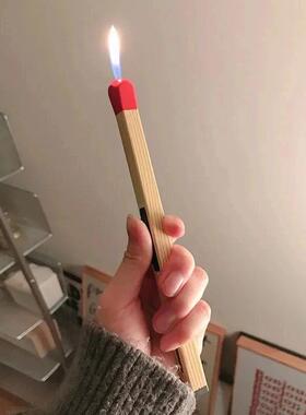 Creative Super Large Match Igniting Butane Gas Lighter Infla