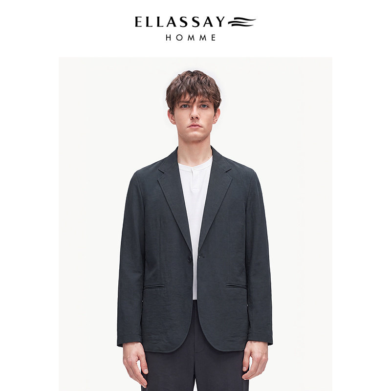 ELLASSAY歌力思男装26年新款桑蚕丝透气亲肤轻薄西装EME365T04200