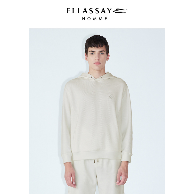 ELLASSAY棉连帽长袖卫衣