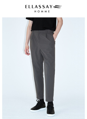ELLASSAY歌力思男装四面弹微锥零压舒适中腰休闲裤EME333K05200