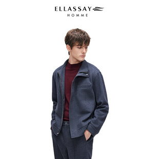 ELLASSAY歌力思男装2025秋冬超细美利诺羊毛调温夹克EME364W02000