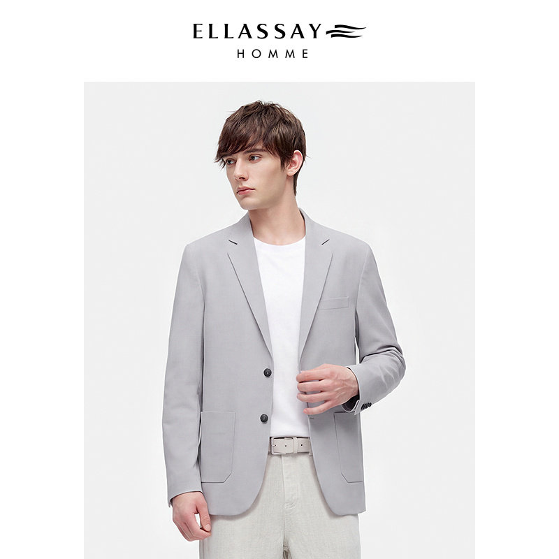 ELLASSAY歌力思男装26年新款进口面料弹力速干西装EME362T03200