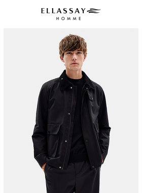 ELLASSAY歌力思男装新款商务休闲夹克外套EME353W01700