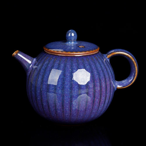 钧窑泡茶壶窑变功夫茶具带过滤