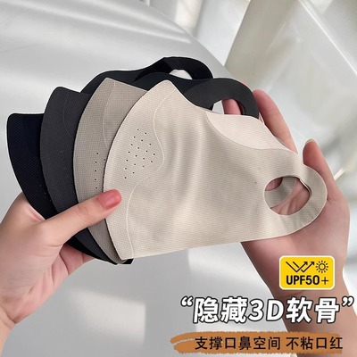 冰丝防晒口罩女护眼角2024新款夏季防紫外线防护遮阳户外透气