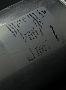 B25668A7127A375 MKK800-D-25-11 800V25kvar 爱普科斯 EPCOS电容