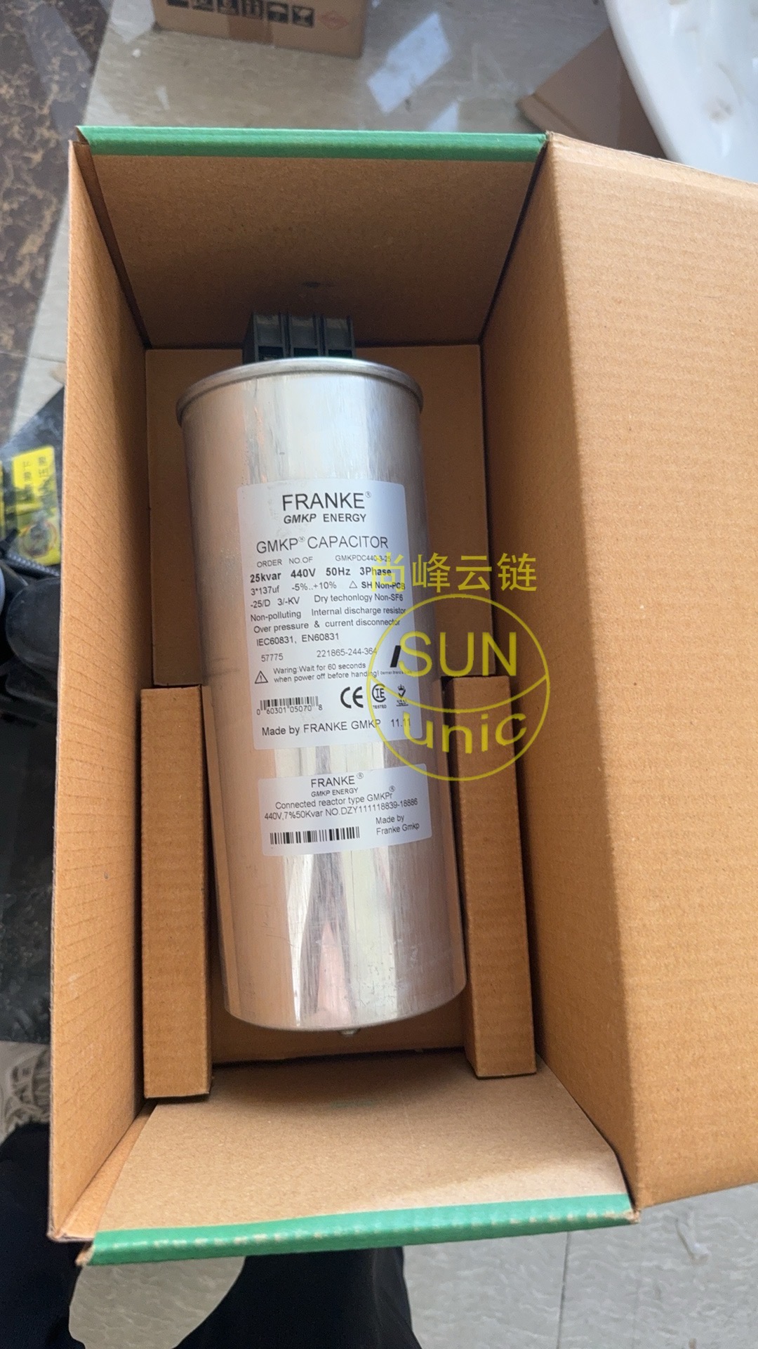 GMKP440-3-25 440V 25KVAR 3*137UF电容器 库存年份