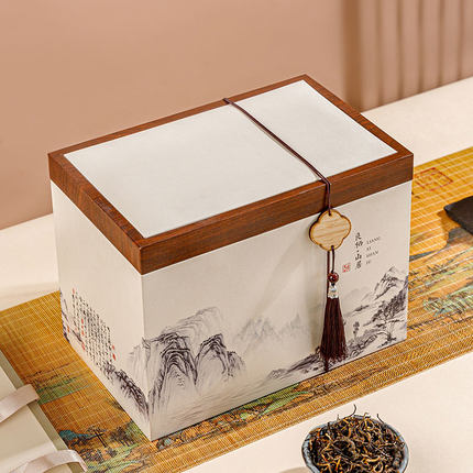 散茶包装盒茶叶包装盒空礼盒半斤一斤装通用散茶桶白茶普洱茶
