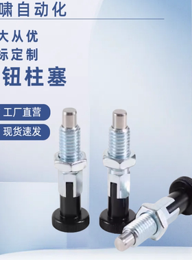定位销 分度销粗牙Y-LAC02/06旋钮柱塞复位ZAM41/42/自锁ZAM51/52