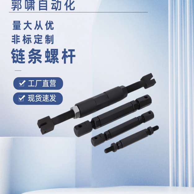 双排链条调节杆VSR01链条调节杆VSR41正反螺纹涨紧杆16A12A10A08A