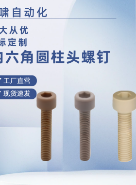 树脂内六角圆柱头螺钉TAB01-M6M3M4M5M8M10-L20L6L10L12L16L20L50