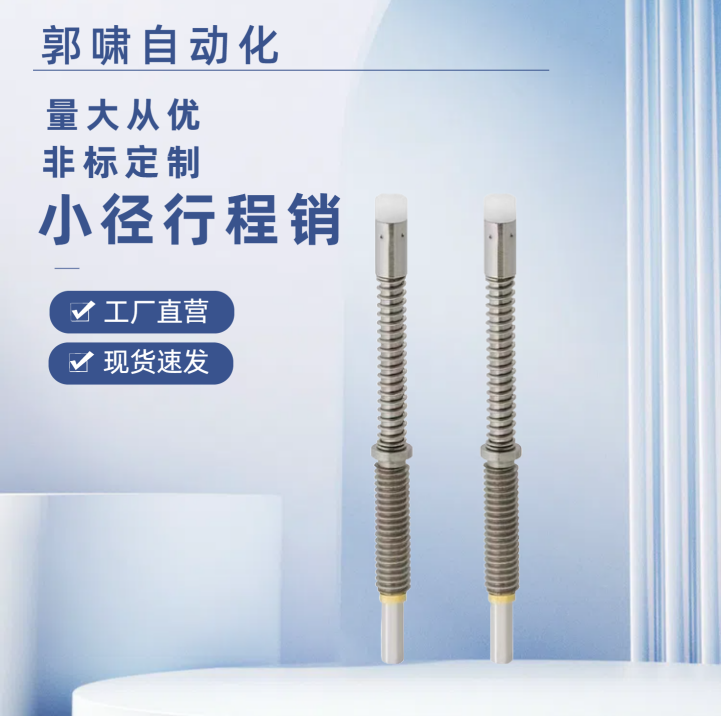 特别用途弹簧型限位柱塞JJPPN2-1.5/3-2.5/4-3.5/5-4.5小径行程销