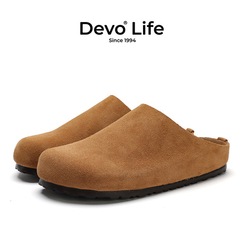 Devo懒人一脚蹬包头勃肯半拖鞋