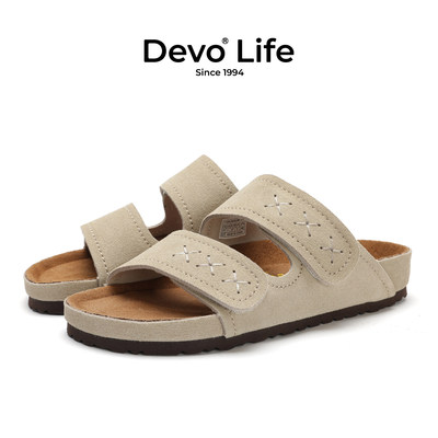 DevoLife软木外穿一字拖夏季