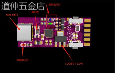 ESP32ESP8266下载器高速烧录模块一键自动下载CH9102USB转串口TTL
