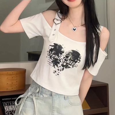 纯欲风甜辣短款上衣女夏