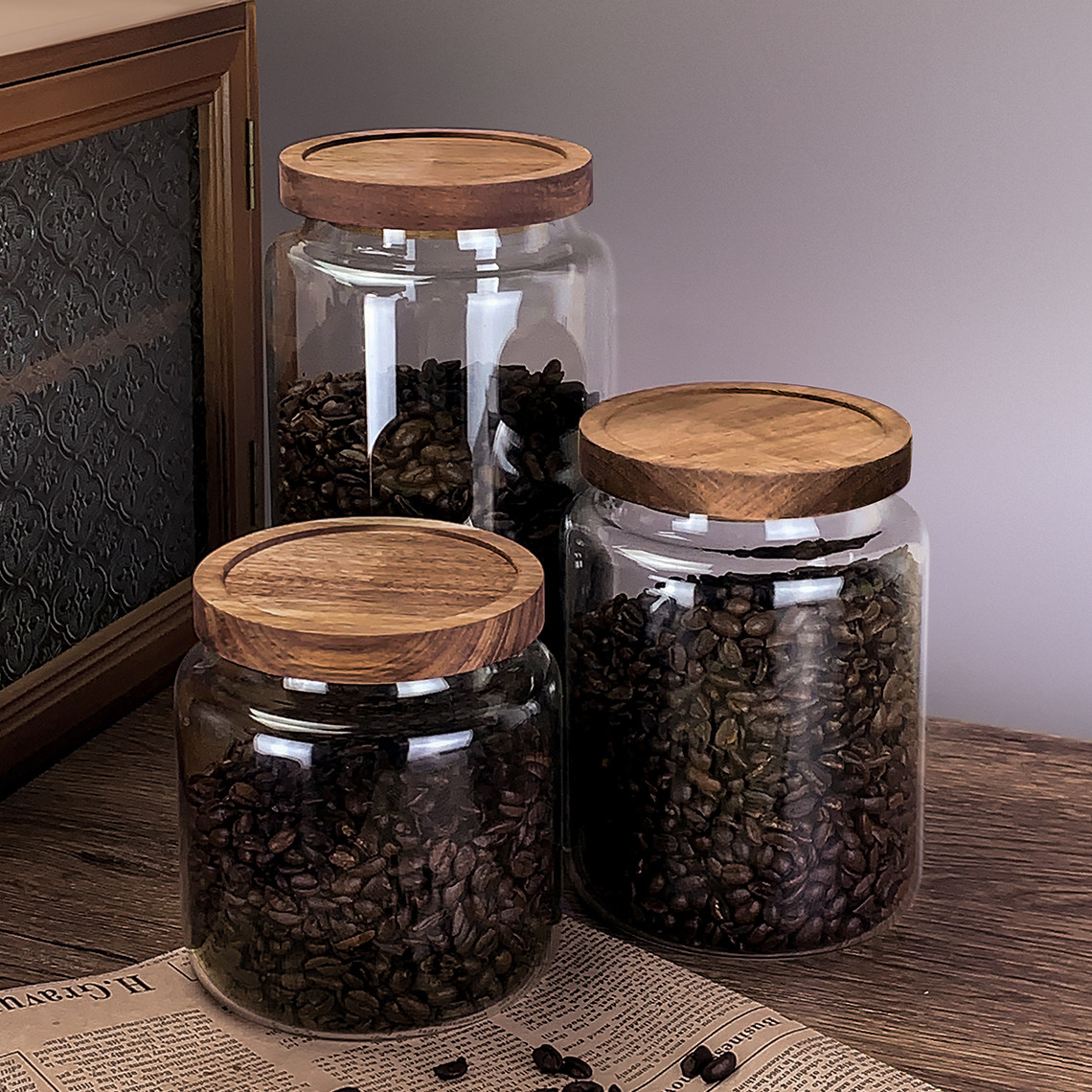 咖啡豆密封罐玻璃罐食品级玻璃瓶收纳罐茶叶陈皮专用储存罐子瓶子,厨房/烹饪用具,密封罐,淘宝优惠券,粉丝福利购,淘宝优惠卷