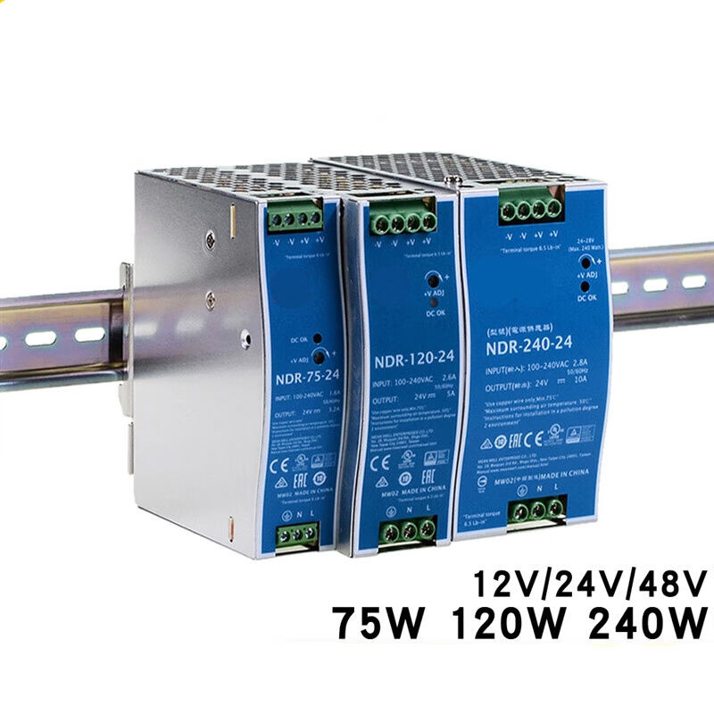 240-24直流120/7524V/12V/48V导轨10A/5A开关电源DRP/EDRNDR
