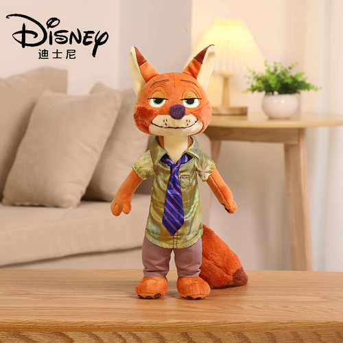 疯狂动物城毛绒朱迪尼克公仔玩偶