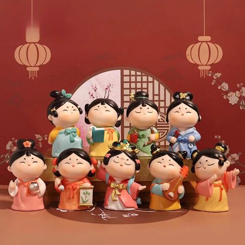 西安文创唐八艺盲盒手办纪念品
