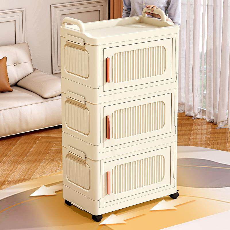 小推车置物架家用客厅玩具零食多层储物柜子卧室开门式移动收拉车,居家日用,居家日用套装,淘宝优惠券,粉丝福利购,淘宝优惠卷