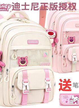 【迪士尼官方正品】草莓熊书包