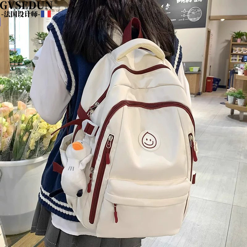 法国GVSEDUN学生书包初高中生大容量男女通用上学用旅行双肩背包