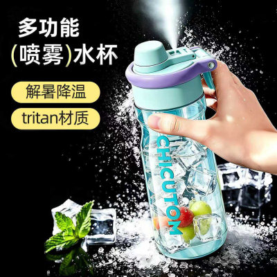 GVSEDUN大容量上学运动喷雾水杯