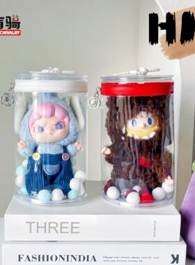 小盲骑新款H18小罐罐娃包小茄子土豆毛绒玩偶收纳挂袋防尘圆筒包