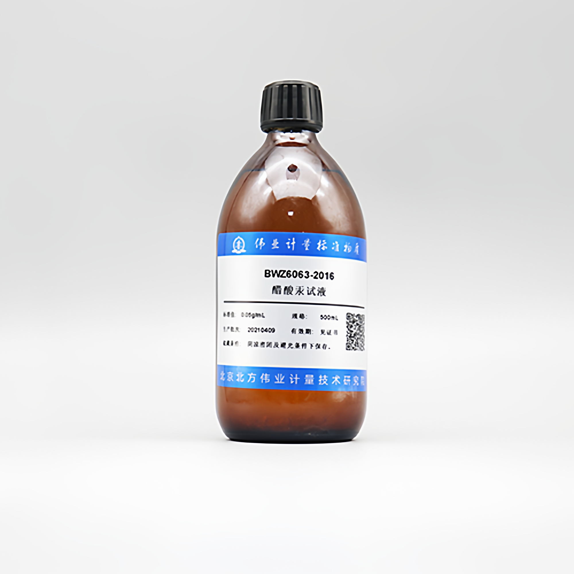 伟业计量 BWZ6063-2016 醋酸汞试液500mL , 0.05g/mL有效期6个月