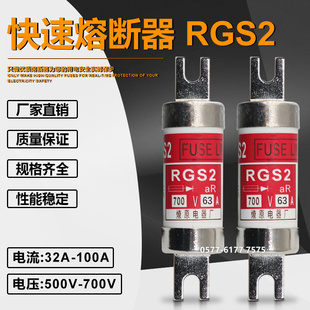 50A 63A 100A 32A 500V快速熔断器 80A 40A 75A 燎原保险RGS2 70A