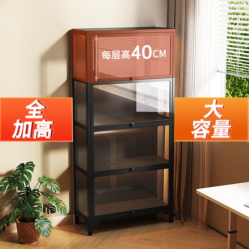 手办展示柜痛柜玻璃陈列柜客厅透明展示架钢制家用防尘收纳柜