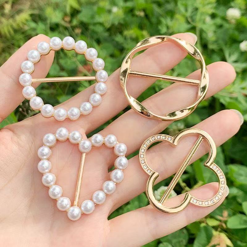 衣角打結扣環絲巾扣百搭