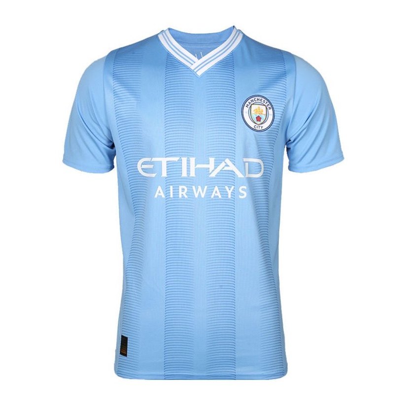 23-24曼城球衣主场比赛服印字足球服套装男短袖夏季套装球员服