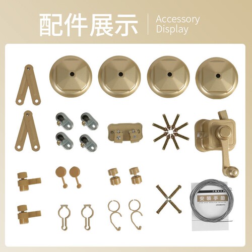 新品升降晾衣架阳台手摇晾衣杆双杆G室内自动家用凉衣架晒衣架