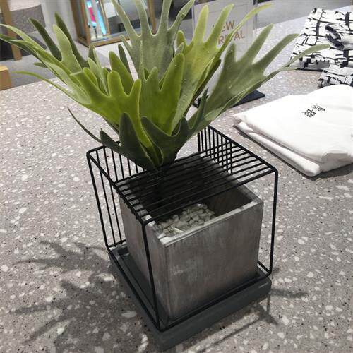 极速水泥花盆f模具硅胶diy多肉盆栽抖音圆形正方形水磨石花盆模具