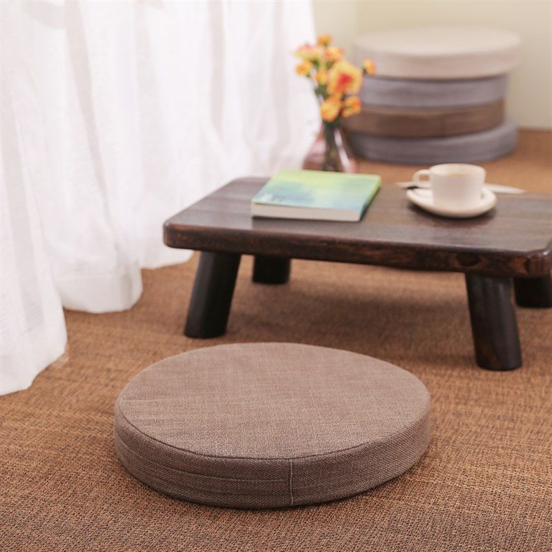 极速亚麻布艺圆形榻榻米坐垫阳台飘窗沙发地O板可拆洗打坐垫禅修,居家布艺,蒲团,淘宝优惠券,粉丝福利购,淘宝优惠卷