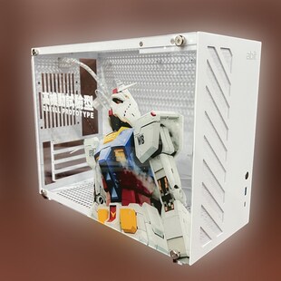 极速升技i8主机壳压克力侧板傻瓜超人K88青春版Q散热孔定制UV打印