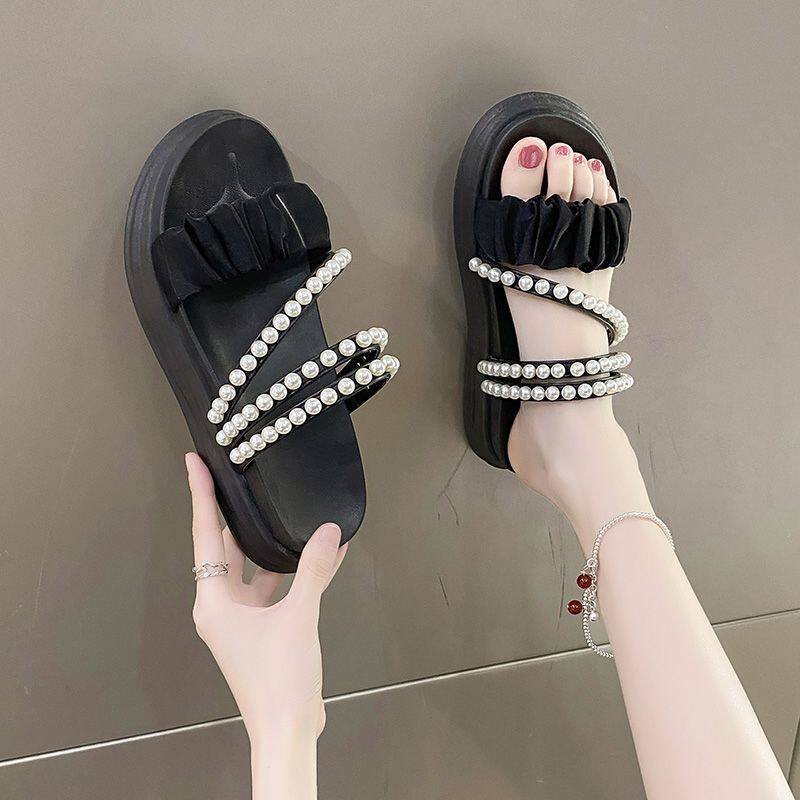 极速女装凉鞋女士拖鞋两用三亚海C边夏天鞋子女款搭配裙子外穿精