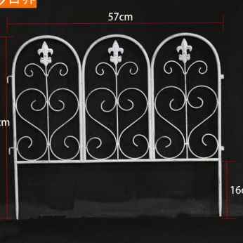 极速厂促新款花园l铁复古爬藤花支架小篱笆隔断栅栏草坪护栏围栏