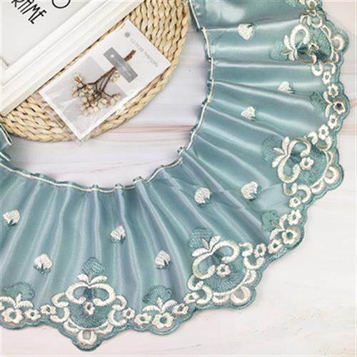 极速【双层】17厘米带衬布欧式沙发坐垫蕾L丝辅料装饰花边宽边窗