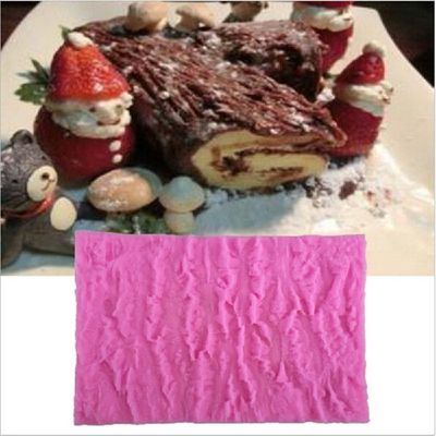 极速1pac Pink European Pattern Bark Texture Silicone Mold Ca
