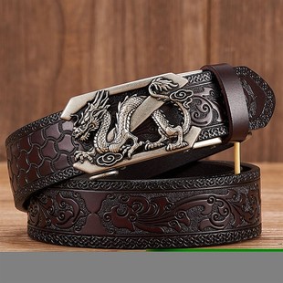 极速3.5cm Fashion Embossivng Retro Male Belts for Men Busine