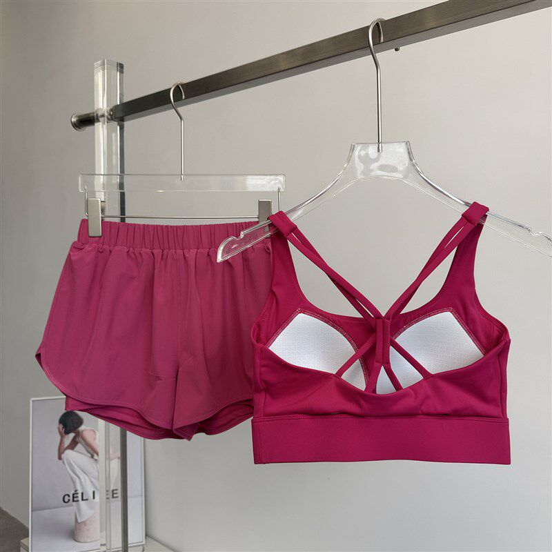 新品运动套装女夏季透气r防震户外晨跑服健身房专业跑步跳绳骑行