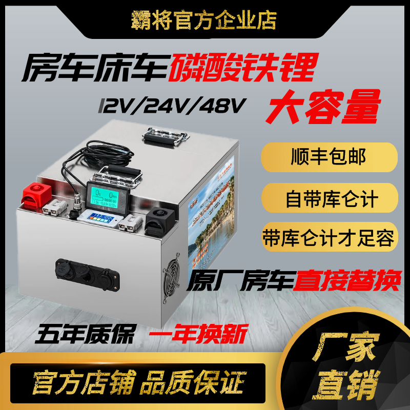 霸将官方企业店磷酸铁锂电池专卖